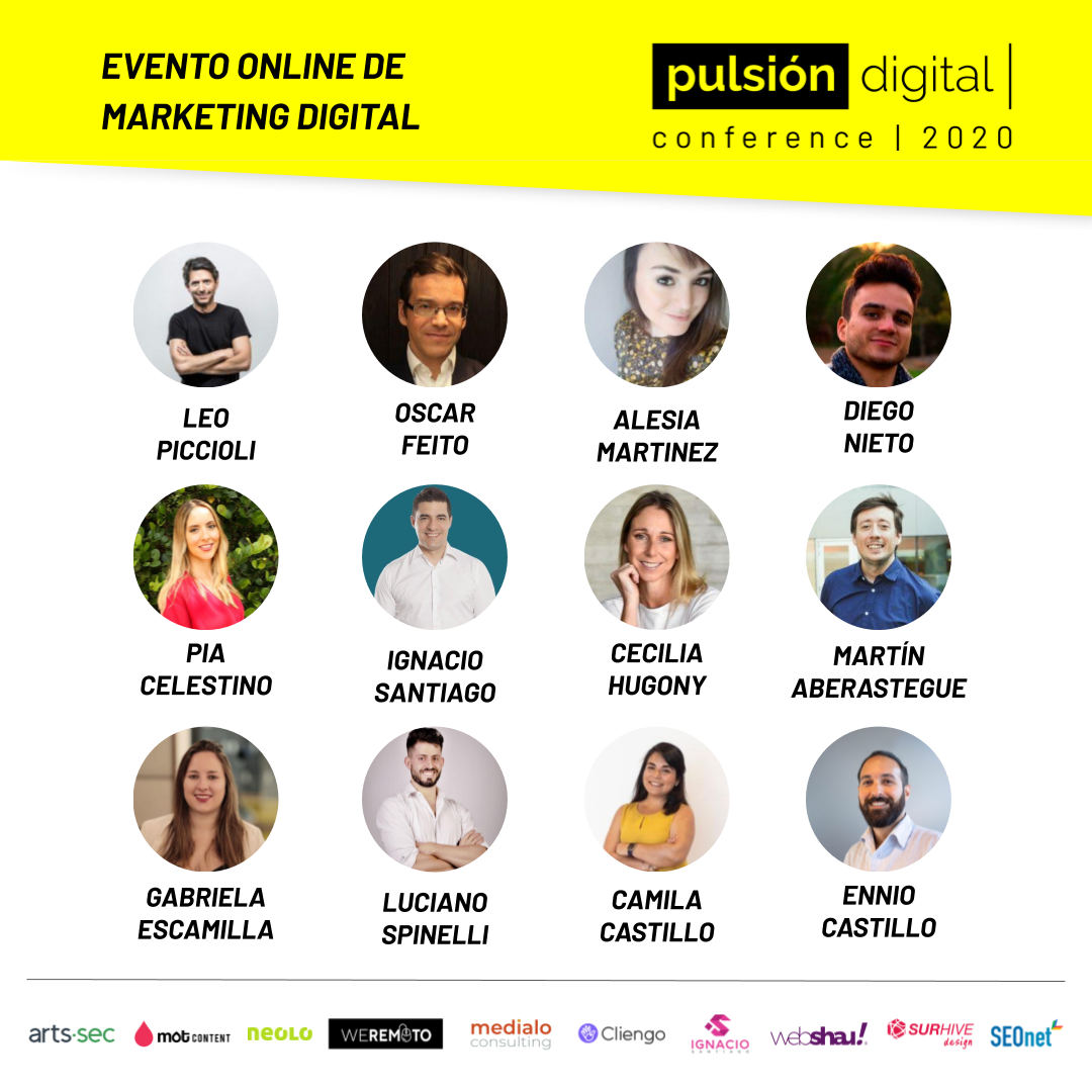 Speakers evento Pulsión Digital 2020